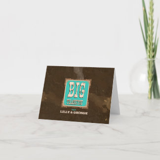 Nashville Thank You Card: Turquoise Card