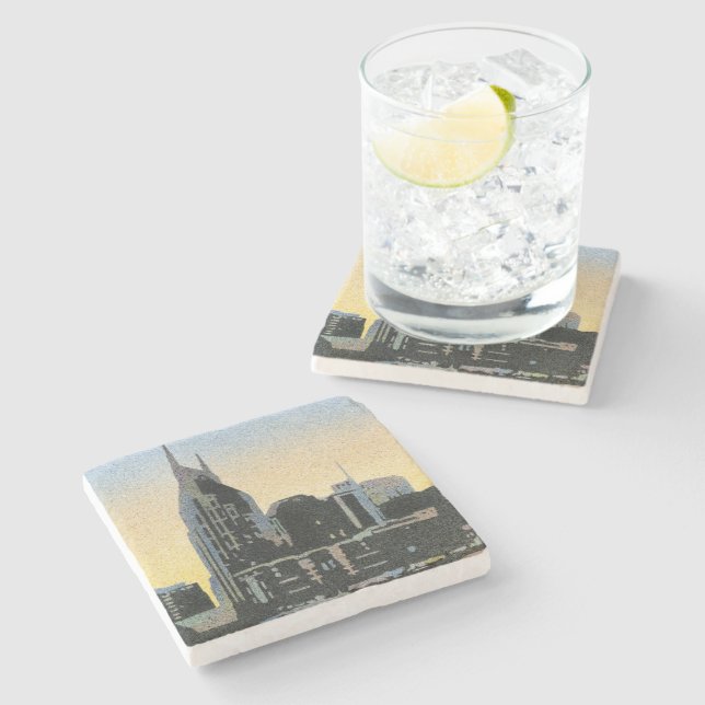 Nashville Tile Stone Coaster (Side)