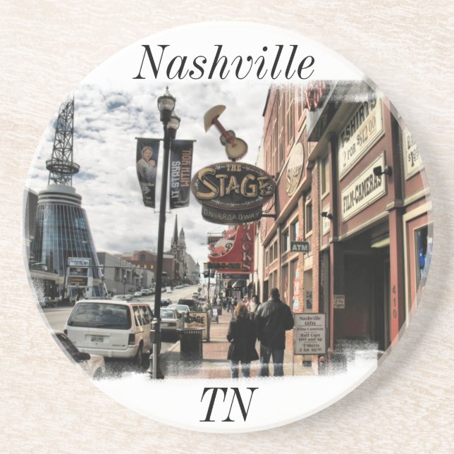 "Nashville, TN" Coaster (Front)