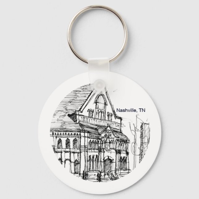 Nashville,TN Keychain (Front)