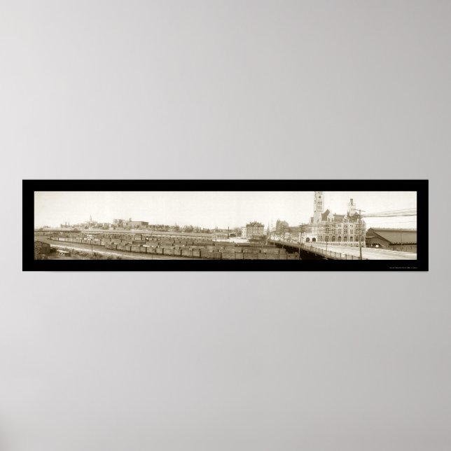 Nashville, TN Railroad Photo 1905 Poster (Front)