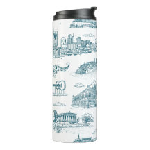 Nashville Toile Twilight on White