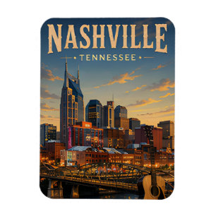 Nashville Travel Southern Rhythm Magnet