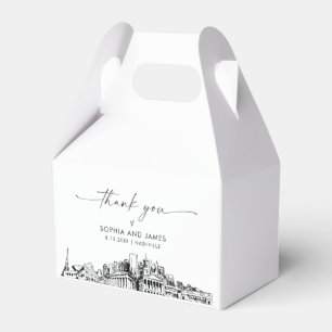 Nashville Wedding Personalized Favour Box