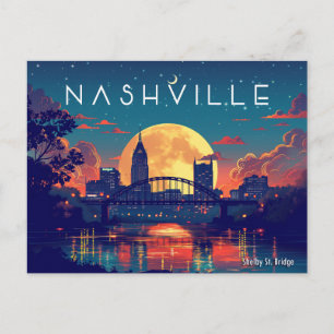 Nashville's Shelby Street Bridge Postcard