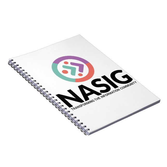 NASIG spiral bound notebook (Right Side)