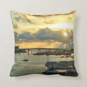 Nassau at Sunrise Throw Pillow