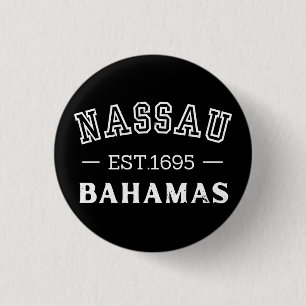 Nassau Bahamas 1 Inch Round Button