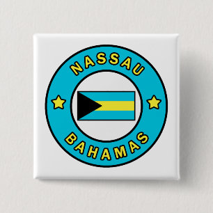 Nassau Bahamas 2 Inch Square Button