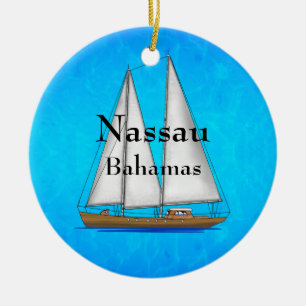 Nassau Bahamas Ceramic Ornament