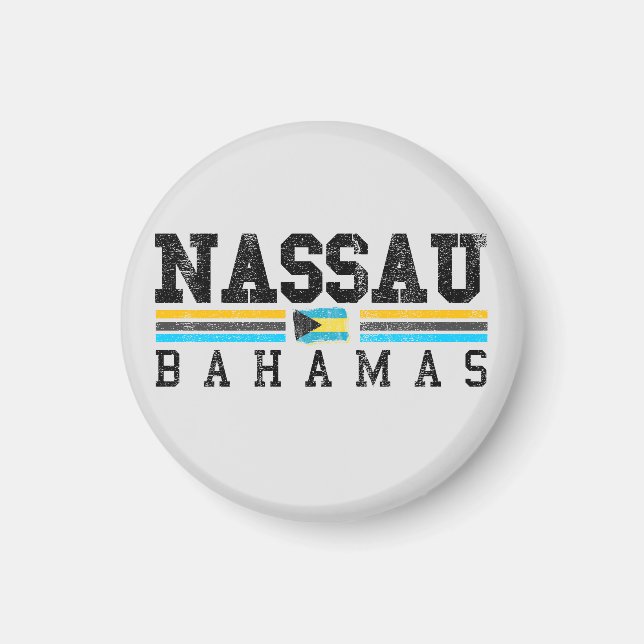 Nassau Bahamas Flag Magnet Vacation Cruise 242 (Front)