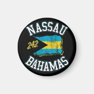 Nassau Bahamas Flag Magnet Vacation Cruise 242