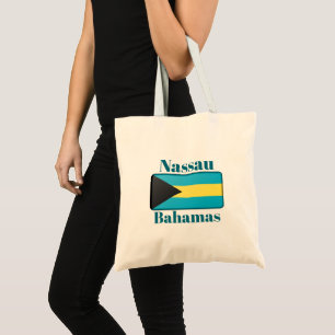 Nassau Bahamas Flag Tote Bag