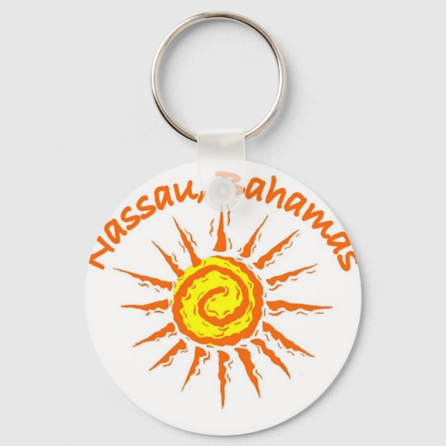 Nassau, Bahamas Keychain (Front)