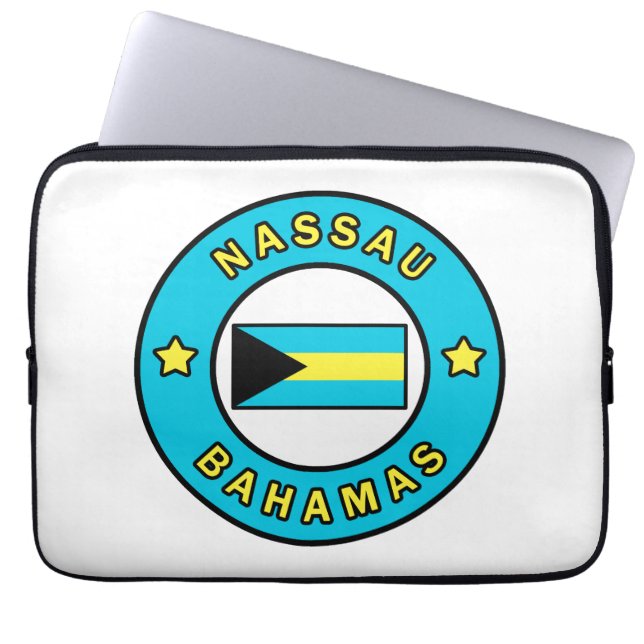 Nassau Bahamas Laptop Sleeve (Front)