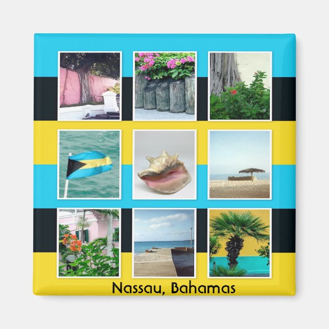 Nassau, Bahamas Magnet (Front)