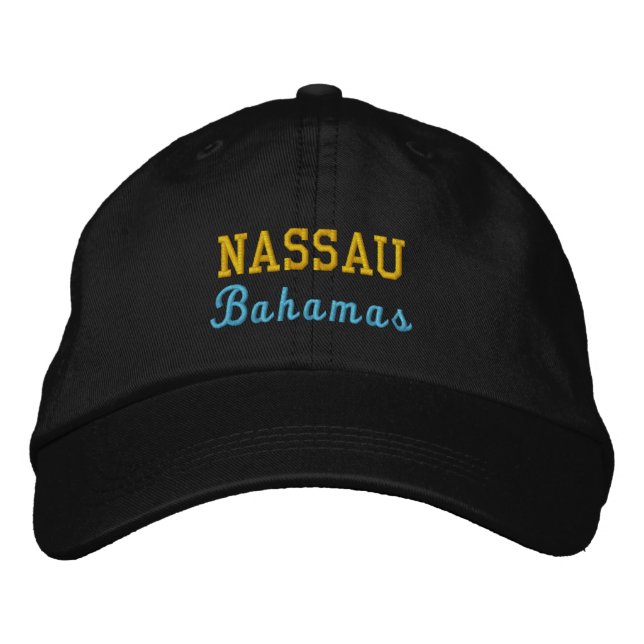 Nassau, Bahamas Personalized Adjustable Hat (Front)
