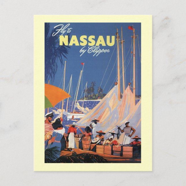 Nassau Bahamas Postcard (Front)