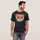Nassau Bahamas Retro Emblem T-Shirt (Front Full)