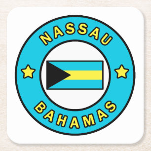 Nassau Bahamas Square Paper Coaster