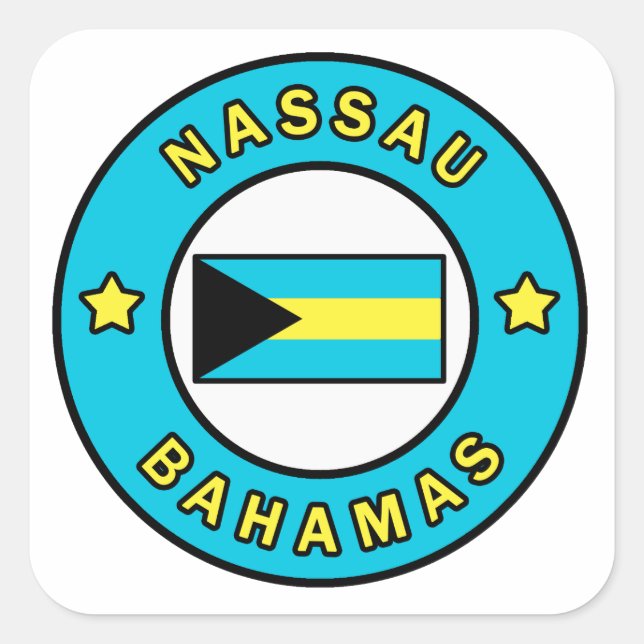 Nassau Bahamas Square Sticker (Front)