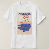 Nassau Bahamas travel beach poster