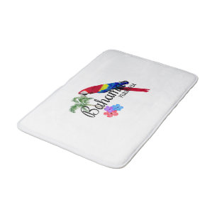 Nassau Bahamas Tropical Destination Bath Mat