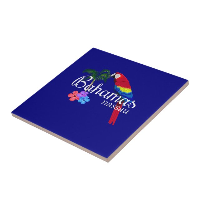 Nassau Bahamas Tropical Destination Tile (Side)