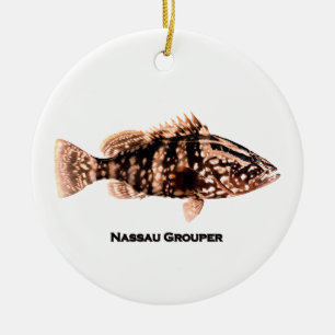 Nassau Grouper Ceramic Ornament