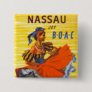 Nassau Jet 2 Inch Square Button