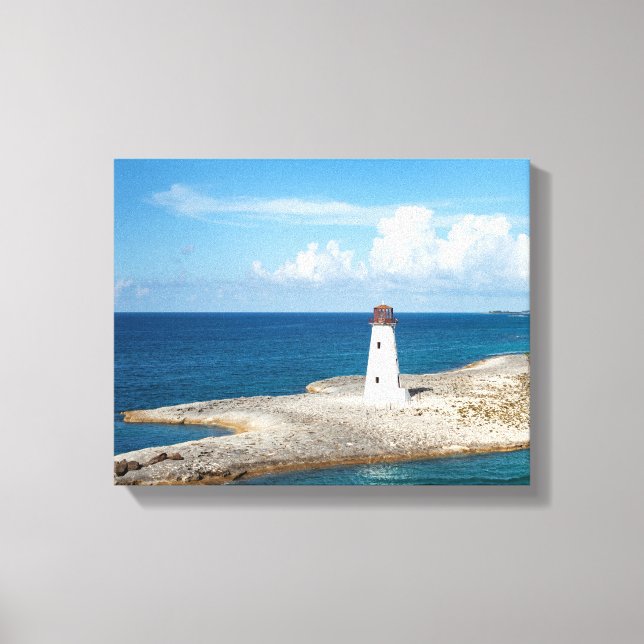 Nassau Lighthouse Bahamas Canvas Print (Front)