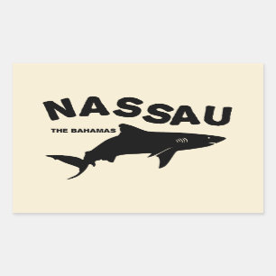 Nassau - The Bahamas Shark Diving T-Shirt Sticker