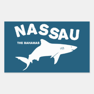 Nassau - The Bahamas Shark Diving T-Shirt Sticker