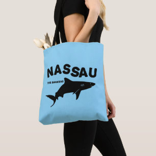 Nassau - The Bahamas Shark Diving T-Shirt Tote Bag