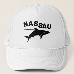 Nassau - The Bahamas Shark Diving T-Shirt Trucker Hat
