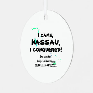Nassau Vivimus Carib. Cruise Soca Cools Metal Ornament