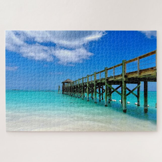 Nassau Wooden Pier Jigsaw Puzzle (Horizontal)