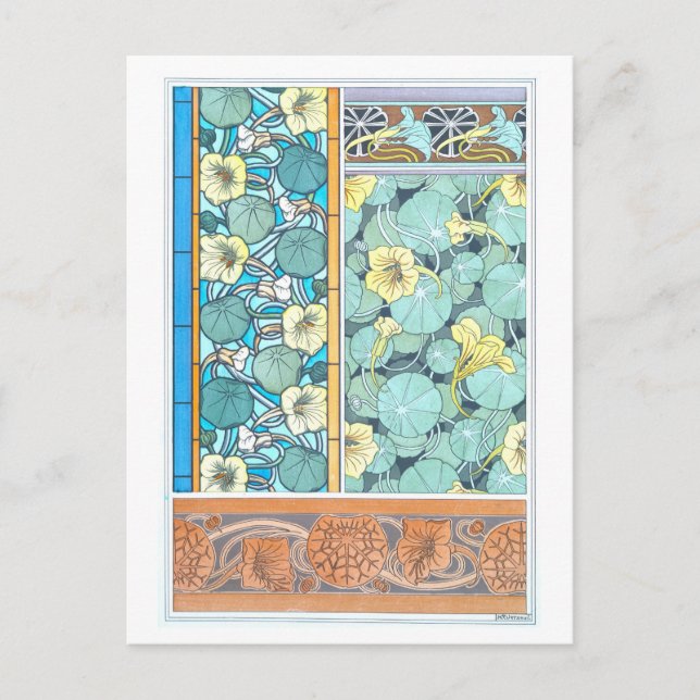 Nasturtium comme carte postale objet décoratif (Devant)