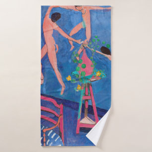 Nasturtium Flowers in the Atelier, Matisse Bath Towel