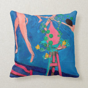 Nasturtium Flowers in the Atelier, Matisse Throw Pillow