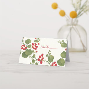 Nasturtium Folded Place Card