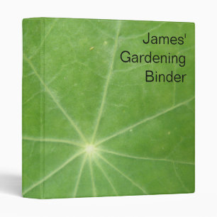 Nasturtium Leaf Custom Binder