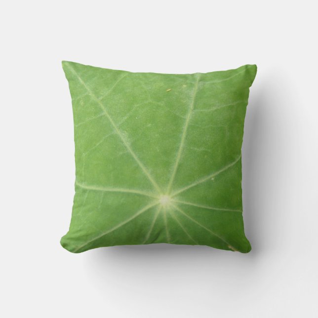 Nasturtium Leaf Pillow (Front)