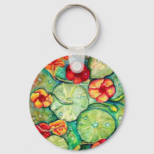 Nasturtium Water Fantasy Keychain