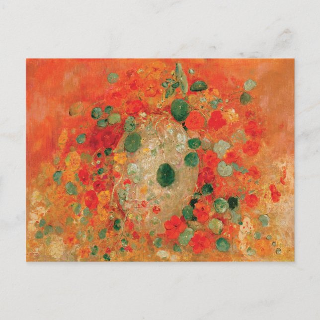 Nasturtiums by Odilon Redon Holiday Postcard (Front)