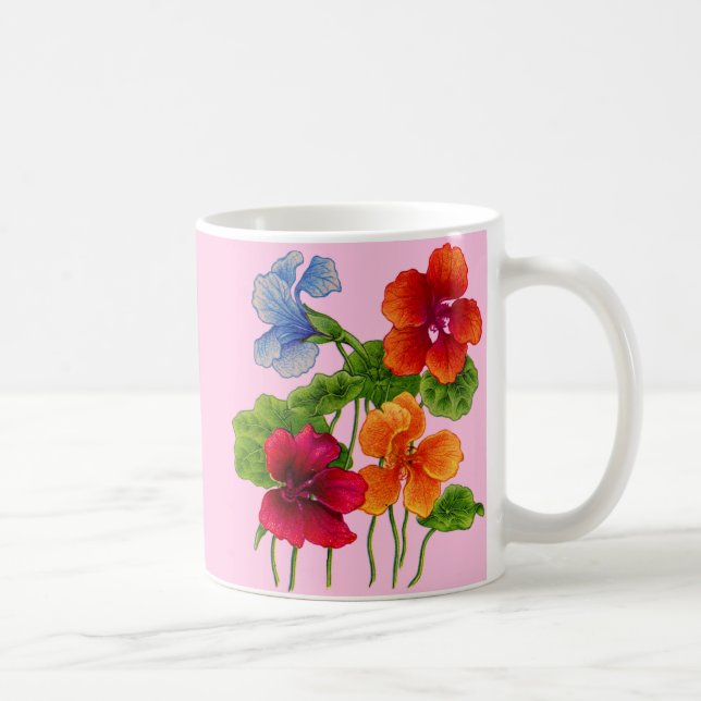 nasturtiums coffee mug (Right)