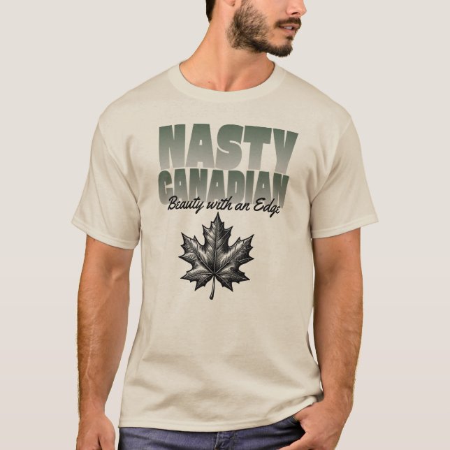 Nasty Canadian Canada Maple Leaf T-Shirt (Front)