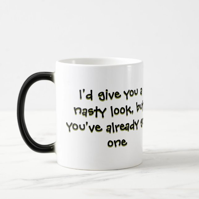 nasty lemon snarky coffee mugs (Left)