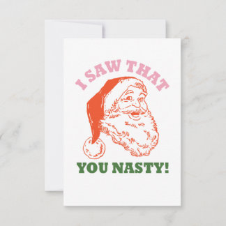 Nasty santa, I saw that!