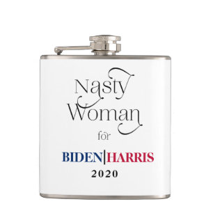 Nasty Woman for Biden-Harris 2020 Hip Flask